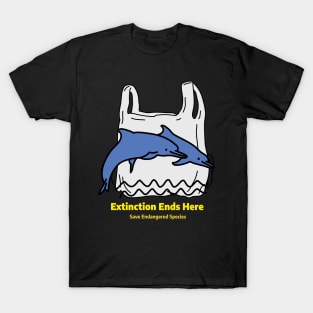 Extinction Ends Here Save Endangered Species T-Shirt